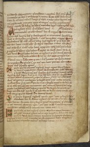 Royal 13. A.XI, f.5 Kezdő- és szélrajzok, Computus, Helperic of Auxerre (vellum); alkotó: English School