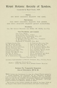 Londoni Királyi Botanikus Társaság alkotó: English School