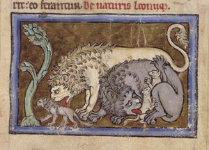 Royal MS 12 C XIX, f.6r Lions, 