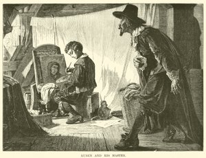 Ruben és mestere (metszet) alkotó: English School