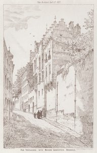 Rue Terracken, Maison Gravesteinnel, Brüsszel (metszet) alkotó: English School