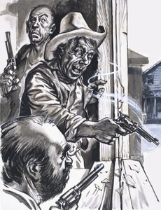 Ruffian Cowboys ablakból lövöldözős alkotó: English School