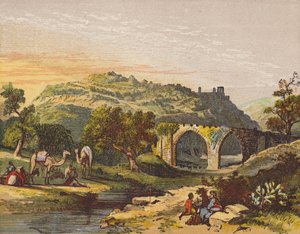 Samaria romjai (színes litográfia) alkotó: English School