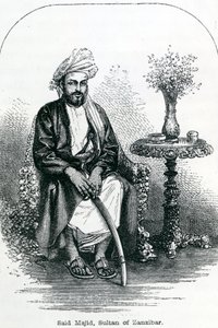 Said Majid, Zanzibár szultána (metszet) alkotó: English School