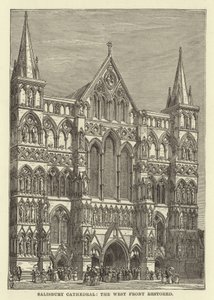 Salisbury katedrális, a nyugati front felújított alkotó: English School
