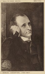 Samuel Crompton (1753-1827), a fonóöszvér angol feltalálója (litho) alkotó: English School