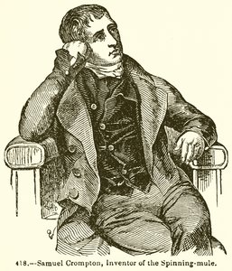 Samuel Crompton, a fonó-öszvér feltalálója alkotó: English School
