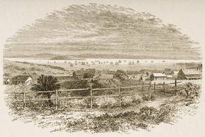 San Francisco 1849-ben, az "American Pictures"-től, a The Religious Tract Society kiadásában, 1876 (metszet) alkotó: English School