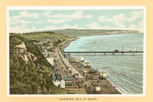 Sandown, Wight-sziget (színes litográfia) alkotó: English School