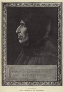 Savonarola (metszet) alkotó: English School