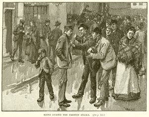 Jelenet a Preston Strike idején alkotó: English School