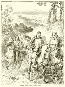 Jelenet a Canterbury Tales-ből alkotó: English School
