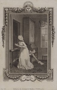 Jelenet a Clarissából, Samuel Richardson alkotó: English School