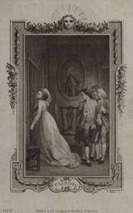 Jelenet a Clarissából, Samuel Richardson alkotó: English School
