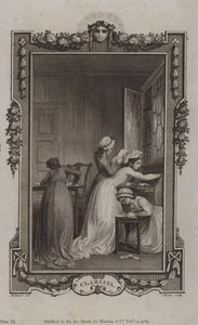 Jelenet a Clarissából, Samuel Richardson alkotó: English School