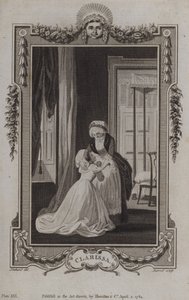 Jelenet a Clarissából, Samuel Richardson alkotó: English School
