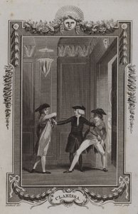 Jelenet a Clarissából, Samuel Richardson alkotó: English School