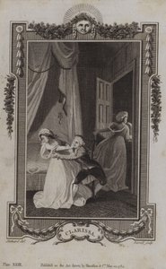 Jelenet a Clarissából, Samuel Richardson alkotó: English School
