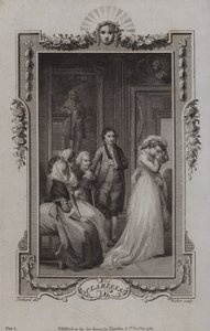 Jelenet a Clarissából, Samuel Richardson alkotó: English School