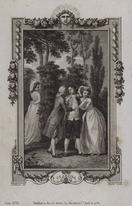 Jelenet a Clarissából, Samuel Richardson alkotó: English School