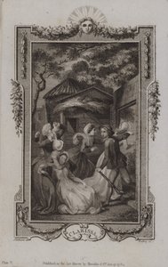 Jelenet a Clarissából, Samuel Richardson alkotó: English School