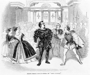 Jelenet a Costas Don Carlos operájából, 1844 alkotó: English School