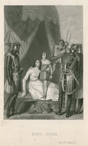 Jelenet William Shakespeare János királyból alkotó: English School