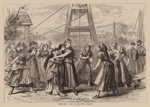 Jelenet a "Liz"-ből, az Opera Comique-ban (metszet) alkotó: English School