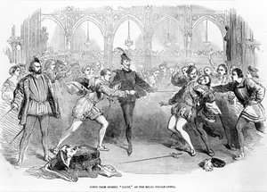 Jelenet a Spohrs Faustból az Olasz Királyi Operában, 1852 alkotó: English School