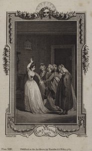 Jelenet a Sir Charles Grandison történetéből, Samuel Richardson alkotó: English School