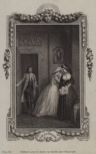 Jelenet a Sir Charles Grandison történetéből, Samuel Richardson alkotó: English School