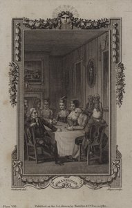 Jelenet a Sir Charles Grandison történetéből, Samuel Richardson alkotó: English School