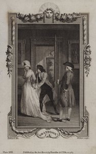 Jelenet a Sir Charles Grandison történetéből, Samuel Richardson alkotó: English School