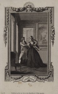 Jelenet a Sir Charles Grandison történetéből, Samuel Richardson alkotó: English School