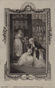Jelenet a Sir Charles Grandison történetéből, Samuel Richardson alkotó: English School