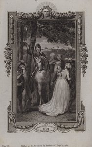 Jelenet Miguel de Cervantes Don Quijote folytatásából, írta Alonso Fernandez de Avellaneda alkotó: English School
