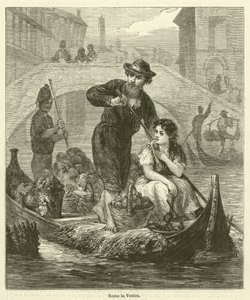 Jelenet Velencében (metszet) alkotó: English School