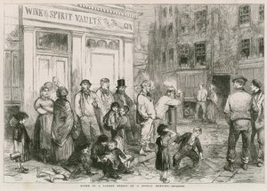 Jelenet a London Streeten egy vasárnap reggel alkotó: English School