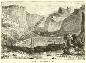 Jelenet a Sierra Nevadában alkotó: English School