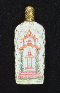 Pagodával díszített illatpalack alkotó: English School