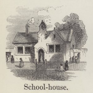 Iskolaház (metszet) alkotó: English School