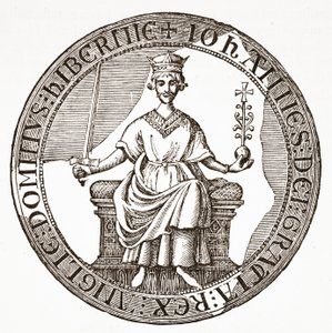 János király pecsétje a Magna Cartán alkotó: English School