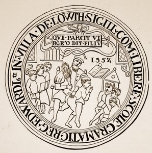 Louth Gimnázium pecsétje, 1552 (szépia fotó) alkotó: English School