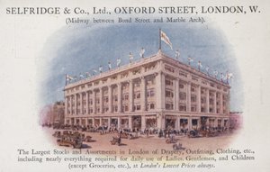 Selfridge and Company Limited, Oxford Street, London, West alkotó: English School