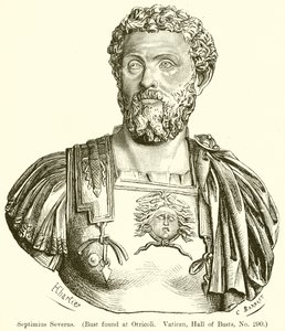 Septimius Perselus. (Otricoliban talált mellszobor. Vatiean, Mellszobrok csarnoka, 290. sz.)