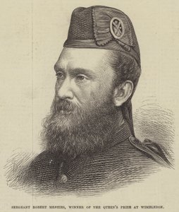 Robert Menzies őrmester, a wimbledoni királynői díj nyertese (metszet) alkotó: English School