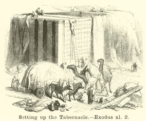 A Tabernákulum felállítása, Exodus, xl, 2 alkotó: English School