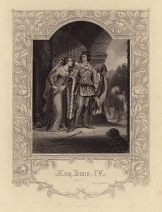 Shakespeare: Henrik király, 1. rész, II. felvonás, 3. jelenet (metszet) alkotó: English School