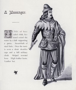 Shakespeare III. Richard király: Hírvivő (litho) alkotó: English School