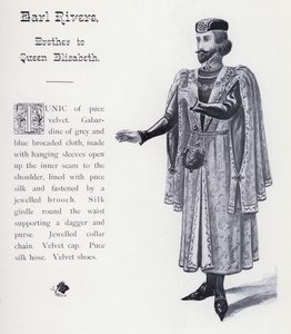 Shakespeare III. Richard királya: Earl Rivers, Erzsébet királynő testvére (litho) alkotó: English School